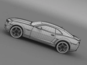 chevrolet camaro ls7 2008 3D Model