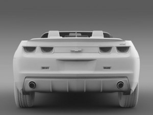 chevrolet camaro neimanmarcus convertible 2011 Modèle 3D