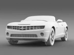 chevrolet camaro neimanmarcus convertible 2011 3D Model