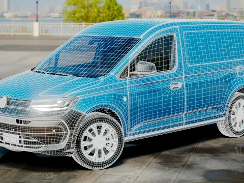 VW Caddy Cargo LWB 2027 3D Model
