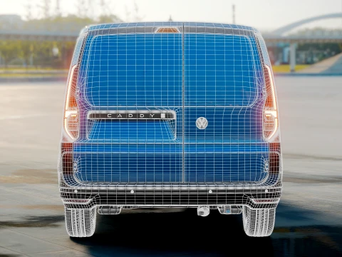 VW Caddy Cargo LWB 2027 3D Model