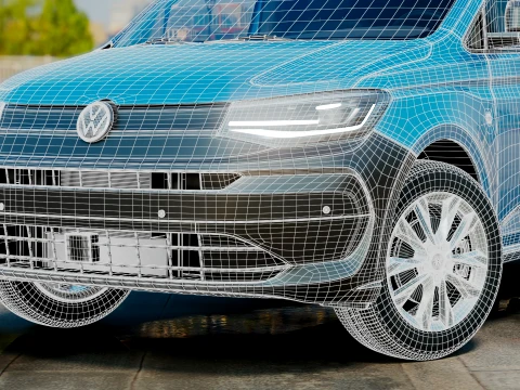 VW Caddy Cargo LWB 2027 3D Model
