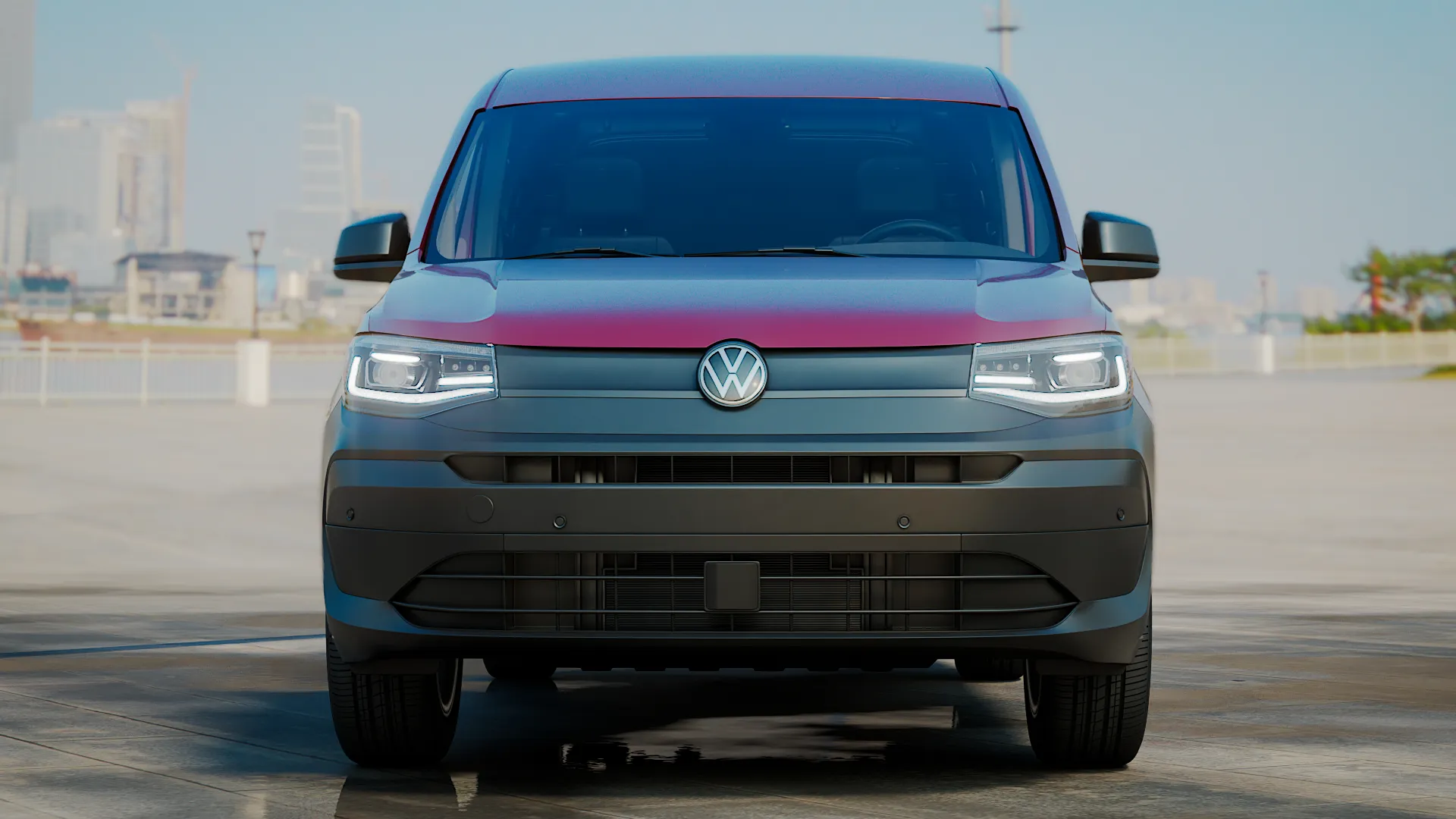 VW Caddy Cargo LWB Hybrid2027 3D Model .c4d .max .obj .3ds .fbx .stl .blend