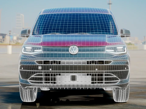 VW Caddy Cargo LWB Hybrid2027 3D Model