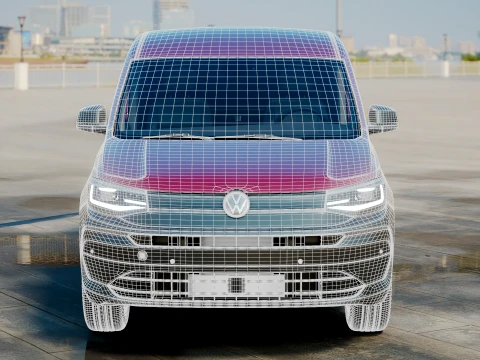 VW Caddy Cargo LWB Hybrid2027 3D Model