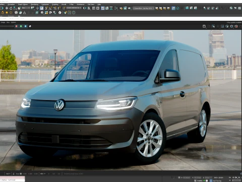 VW Caddy Cargo SWB Hybrid 2027 3D Model
