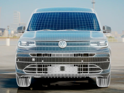 VW Caddy Cargo SWB Hybrid 2027 3D Model