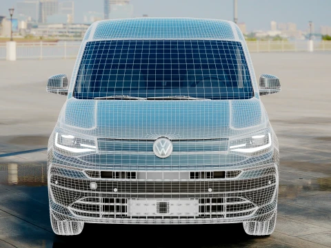 VW Caddy Cargo SWB Hybrid 2027 3D Model