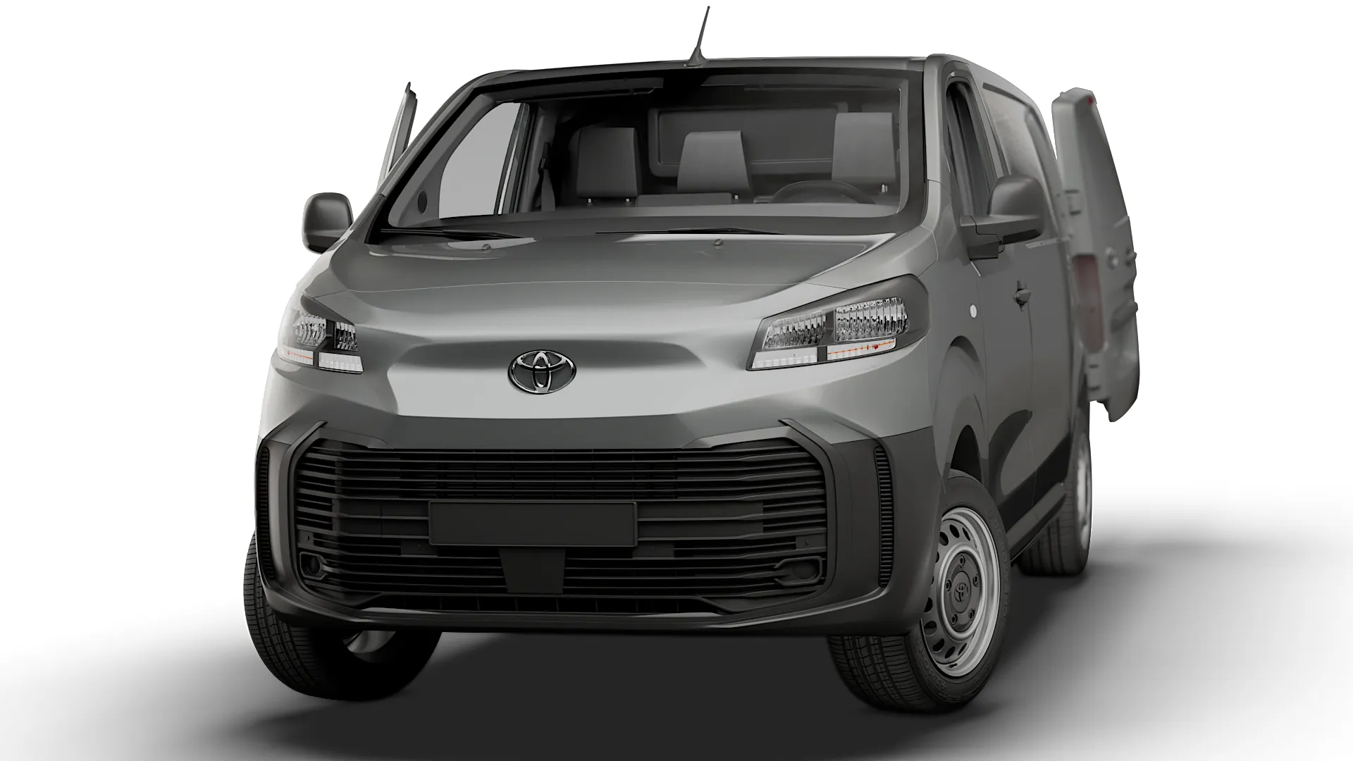 Toyota Proace Manual Van L2 HQInt 2027 3D Model .c4d .max .obj .3ds .fbx .stl .blend 