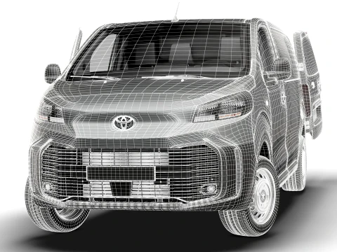 Toyota Proace Manual Van L2 HQInt 2027 3D Model