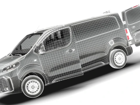 Toyota Proace Manual Van L2 HQInt 2027 3D Model