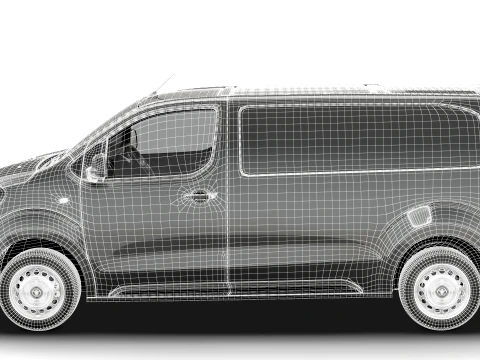 Toyota Proace Manual Van L2 HQInt 2027 3D Model