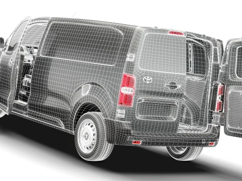 Toyota Proace Manual Van L2 HQInt 2027 3D Model