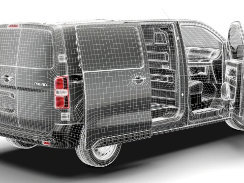 Toyota Proace Manual Van L2 HQInt 2027 3D Model