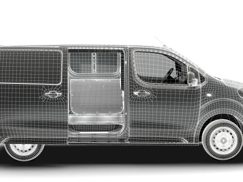 Toyota Proace Manual Van L2 HQInt 2027 3D Model
