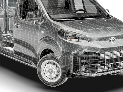 Toyota Proace Manual Van L2 HQInt 2027 3D Model
