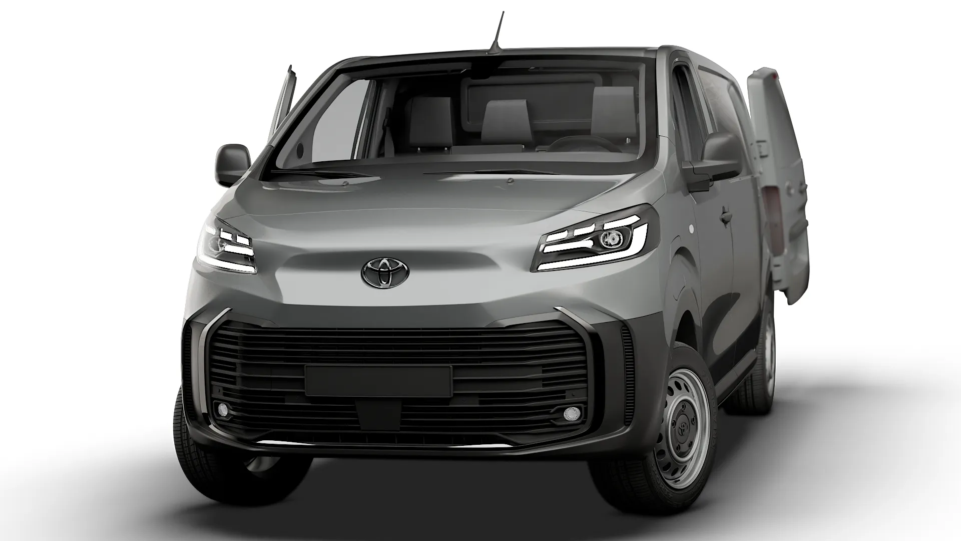 Toyota Proace Electric Van L2 HQInt 2027 3D Model .c4d .max .obj .3ds .fbx .stl .blend 