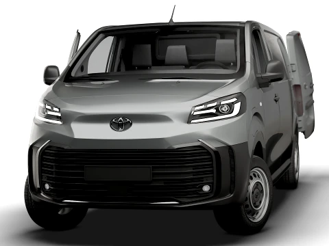 Toyota Proace Electric Van L2 HQInt 2027 3D Model