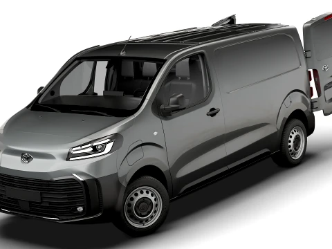 Toyota Proace Electric Van L2 HQInt 2027 3D Model