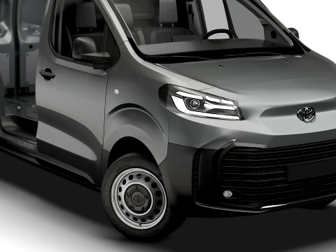 Toyota Proace Electric Van L2 HQInt 2027 3D Model