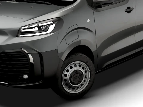 Toyota Proace Electric Van L2 HQInt 2027 3D Model