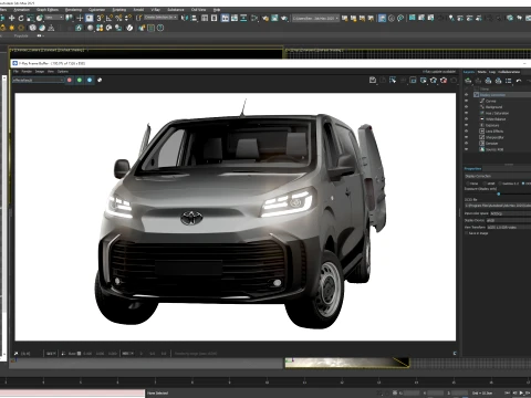 Toyota Proace Electric Van L2 HQInt 2027 3D Model