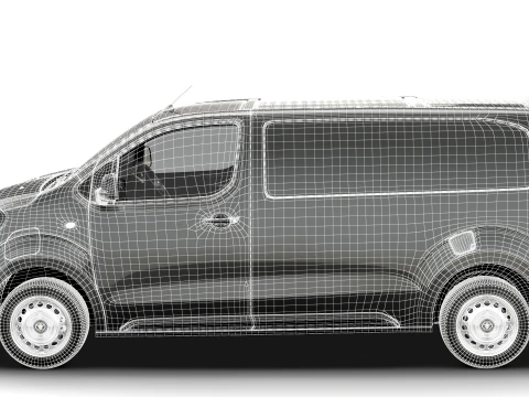 Toyota Proace Electric Van L2 HQInt 2027 3D Model