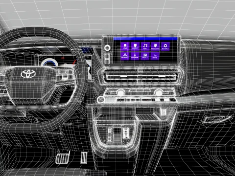 Toyota Proace Electric Van L2 HQInt 2027 3D Model