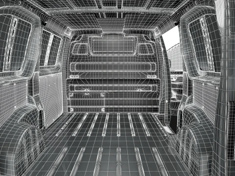 Toyota Proace Electric Van L2 HQInt 2027 3D Model