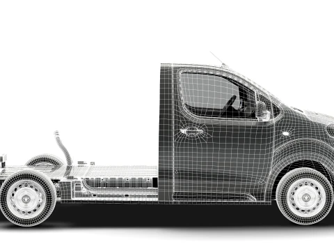 Toyota Proace Platform Cab L2 HQInt 2027 3D Model