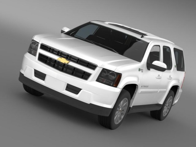 chevrolet tahoe hybrid 2012 3D Модель .c4d .max .obj .3ds .fbx .stl .blend 