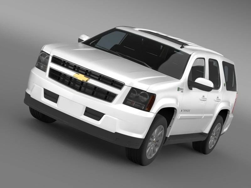 chevrolet tahoe hybrid 2012 3D Model .c4d .max .obj .3ds .fbx .stl .blend 