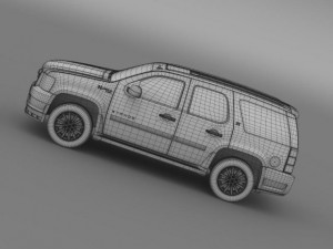 chevrolet tahoe hybrid 2012 3D Модель