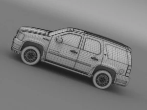chevrolet tahoe hybrid 2012 3D Model