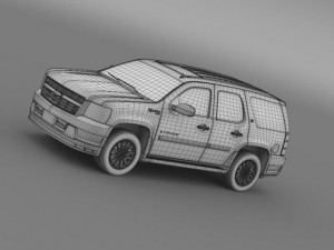 chevrolet tahoe hybrid 2012 3D Модель