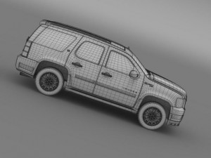 chevrolet tahoe hybrid 2012 3D Модель