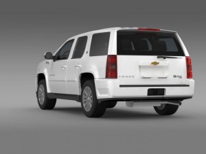 chevrolet tahoe hybrid 2012 3D Модель