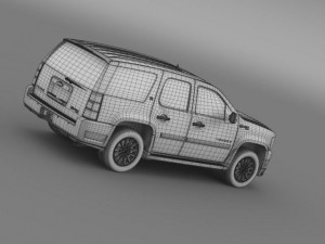 chevrolet tahoe hybrid 2012 3D Модель