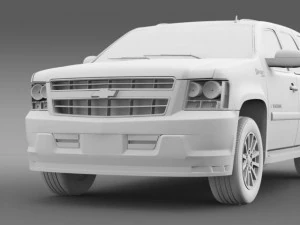 chevrolet tahoe hybrid 2012 3D Model
