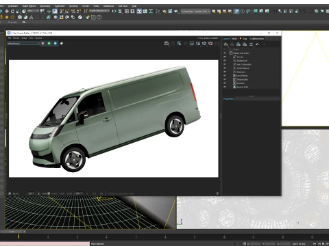 Farizon V7E Panel Van 2027 3D Model