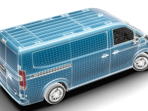 Jinbei Jiyun E7 Panel Van 2027 3D Model