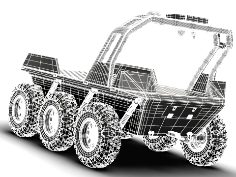 Ratel X UGV 2027 3D Model