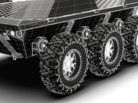 Ratel X UGV 2027 3D Model
