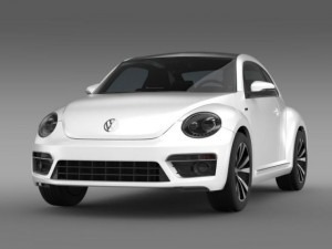 vw beetle rline 2014 Modèle 3D