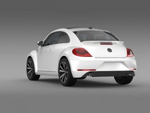 vw beetle rline 2014 Modèle 3D