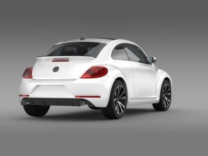 vw beetle rline 2014 Modèle 3D