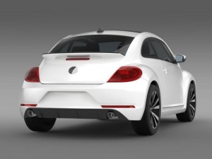 vw beetle rline 2014 Modèle 3D