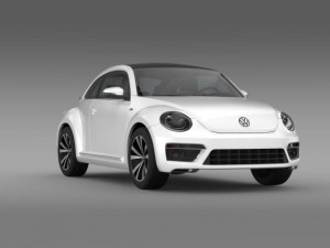 vw beetle rline 2014 Modèle 3D