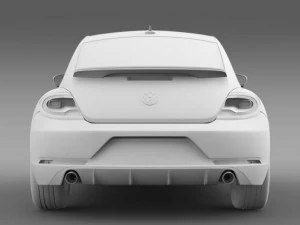 vw beetle rline 2014 3D Model