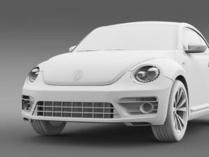 vw beetle rline 2014 Modèle 3D
